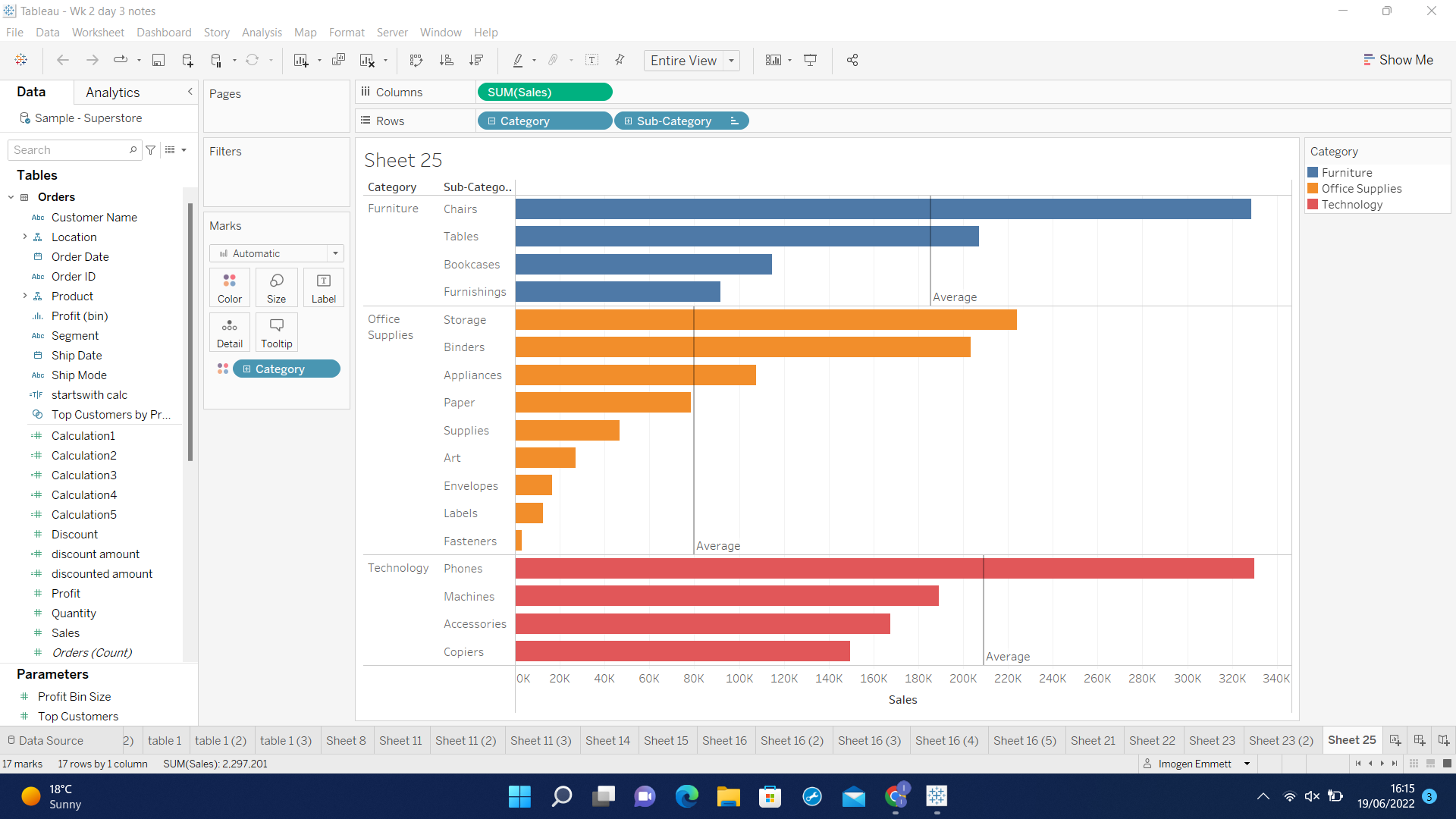 The Data School BLUE Vs GREEN FIELDS In Tableau