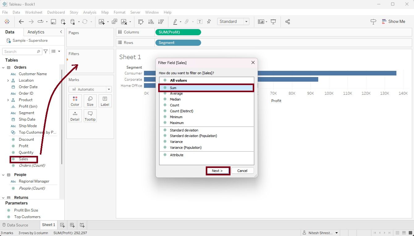 The Data School Tableau Types of Filters