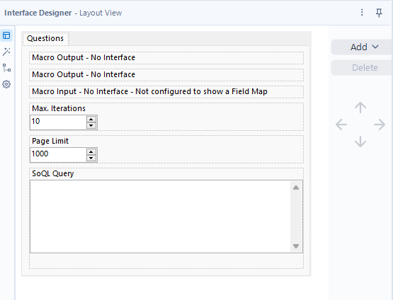 Format the layout int he Layout View of the Interface Designer Window.