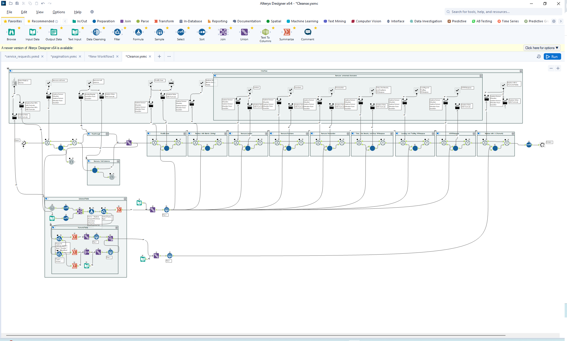 Macro for the Data Cleansing Tool.