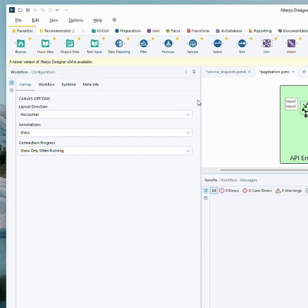 Open the Interface Designer Window to configure a Iterative Macro.