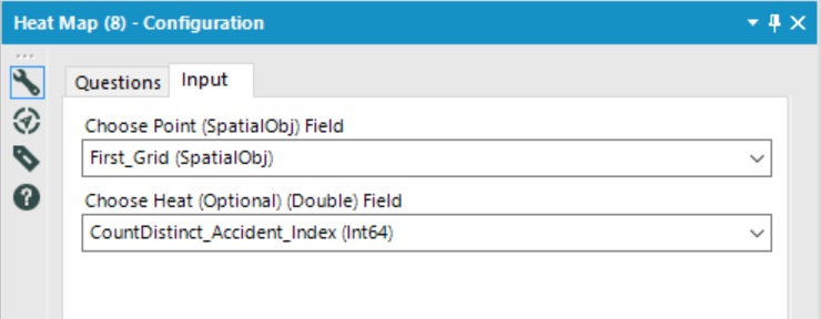 heat map inputs