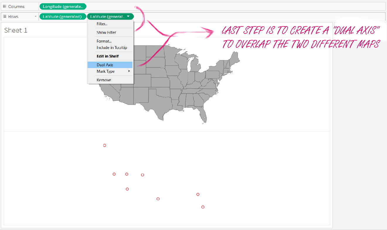 customised map tableau