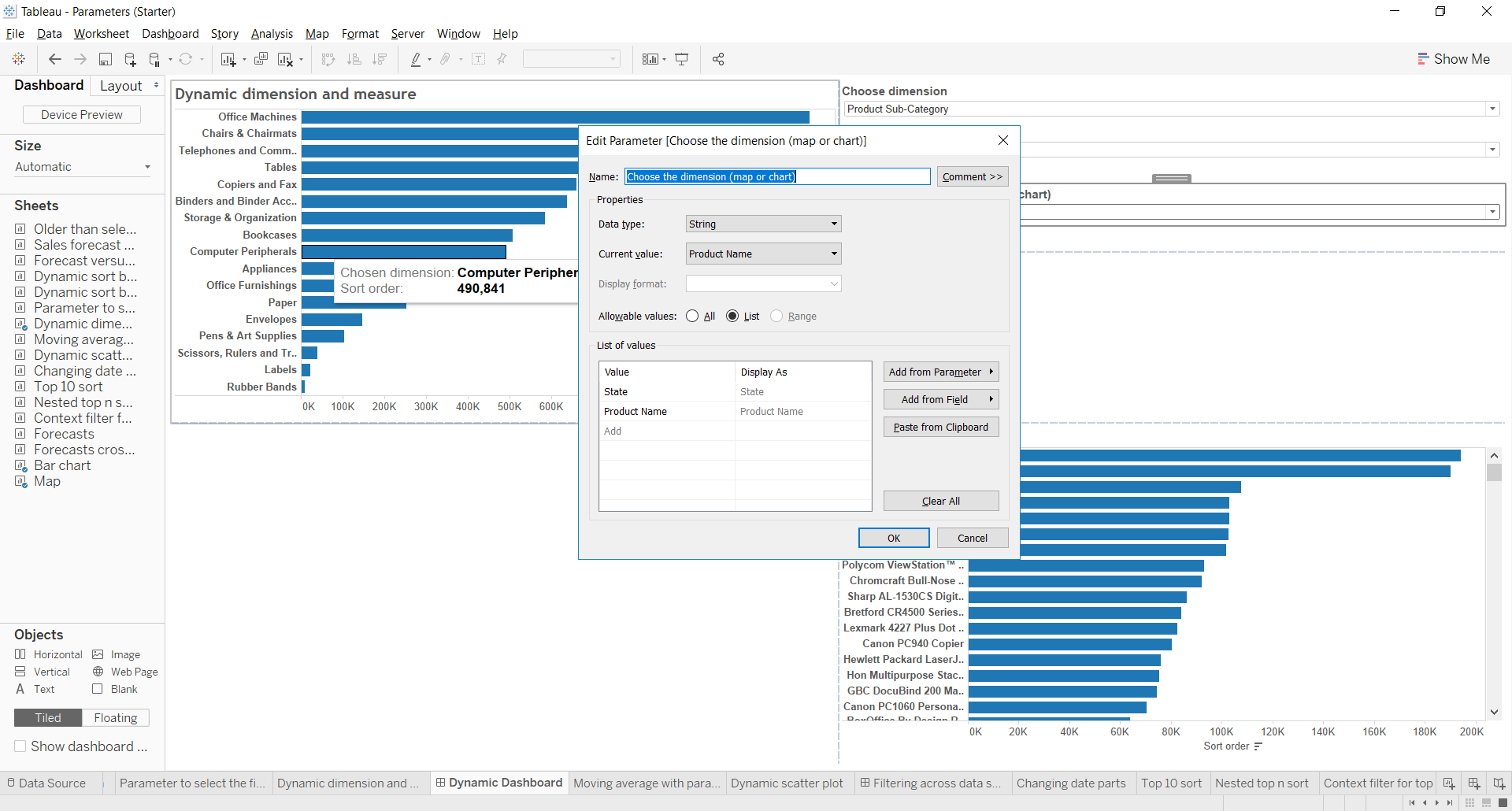 The Data School - Tableau Dashboards: Using Parameters to Flip Between ...