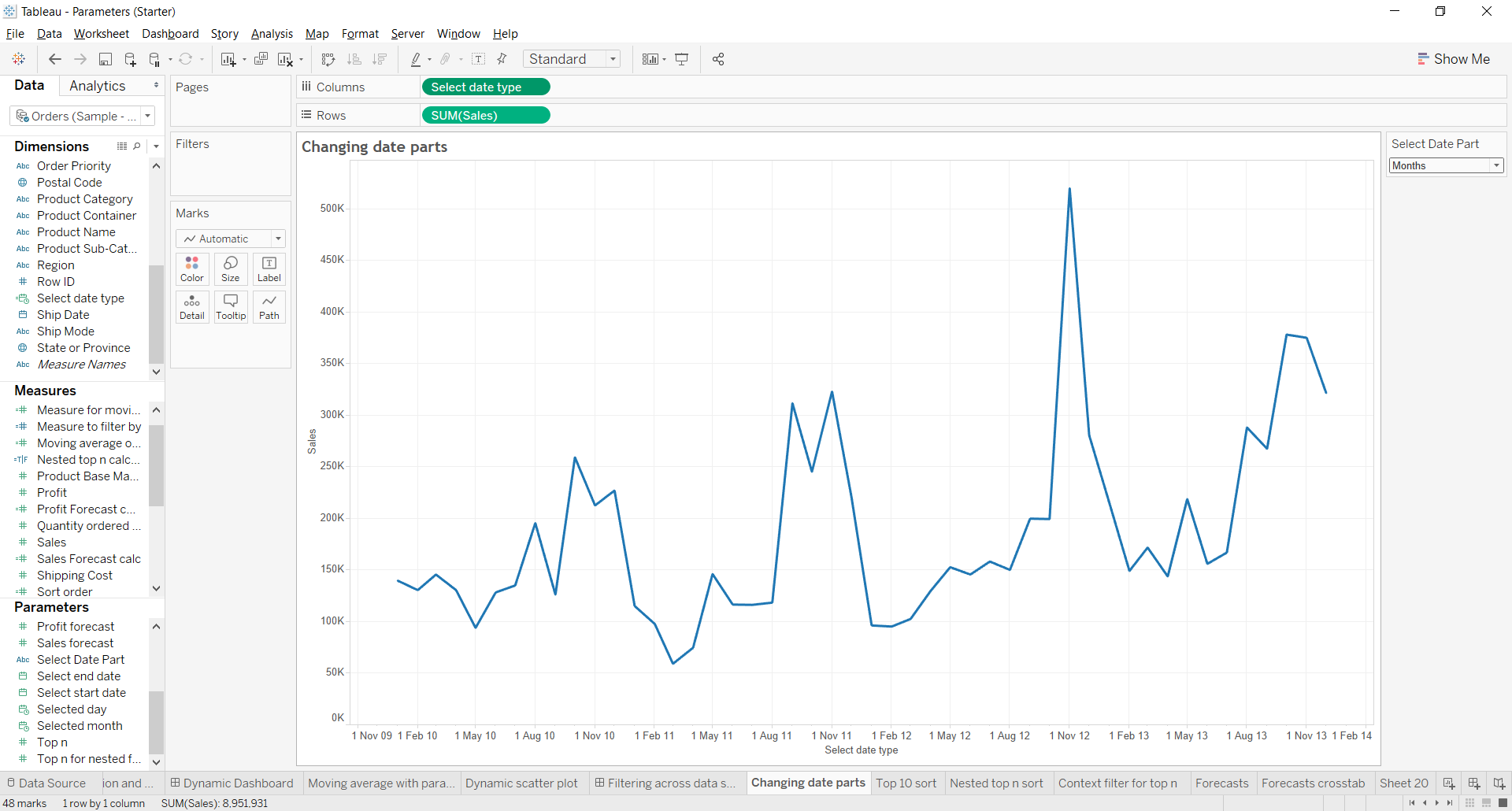 Using a Parameter to Flip Between Days, Months and Years on Your ...