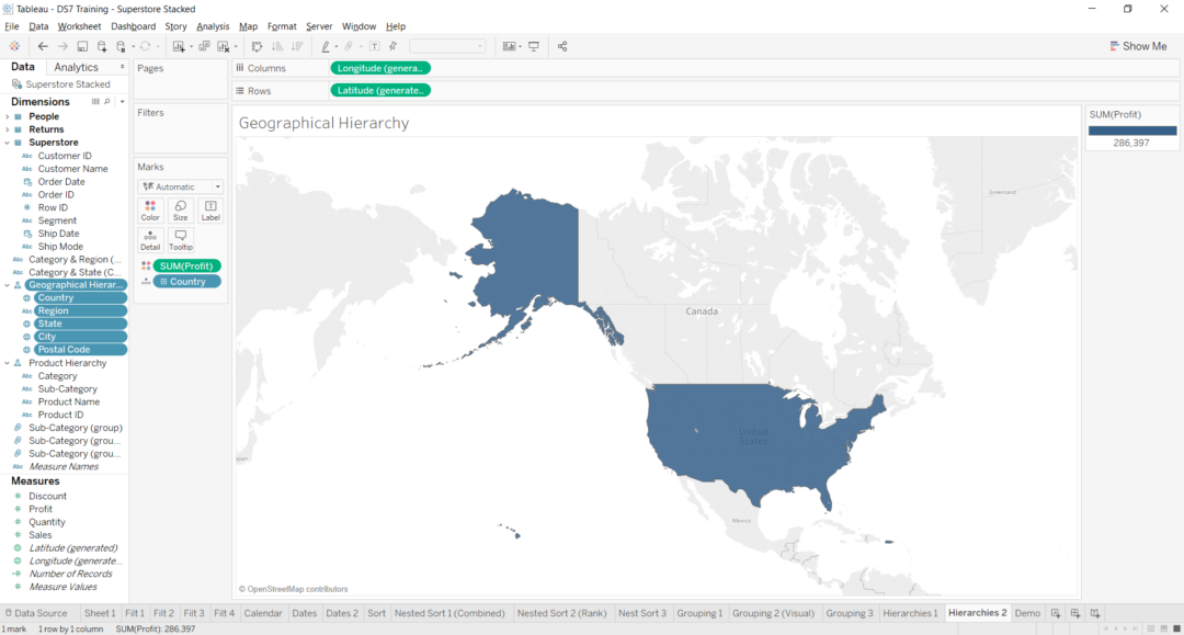 The Data School - Hierarchies and Creating Geographical Roles