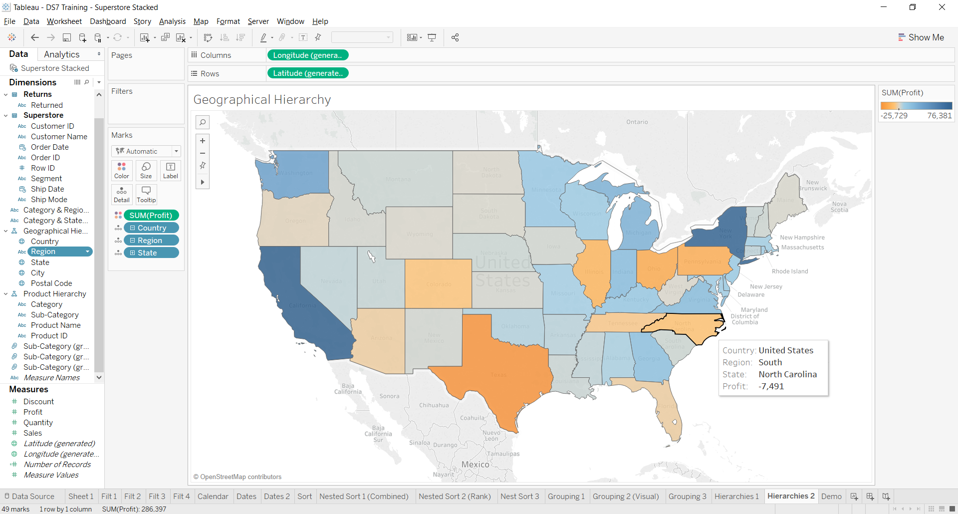 The Data School - Hierarchies and Creating Geographical Roles