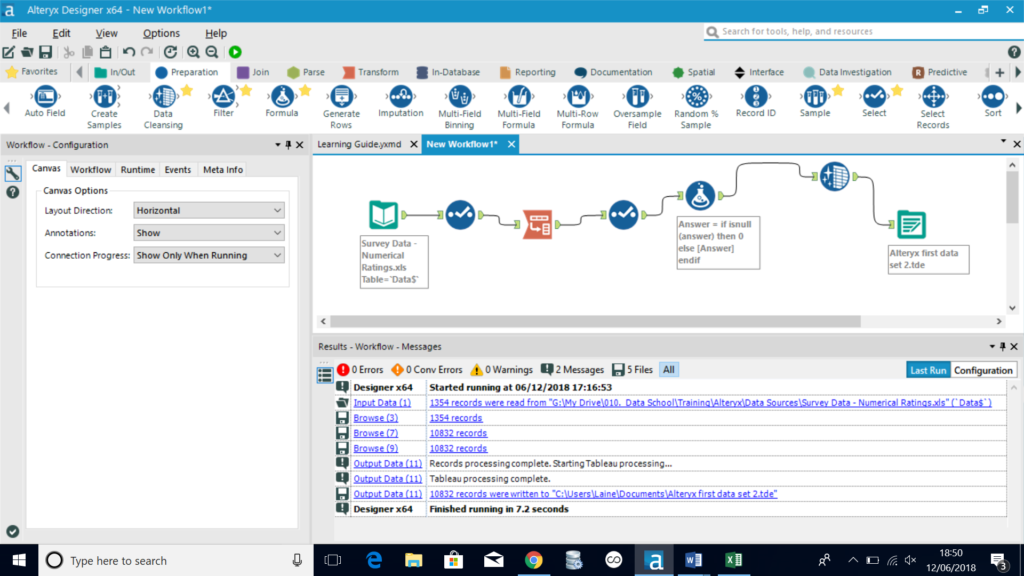 The Data School - First steps with alteryx