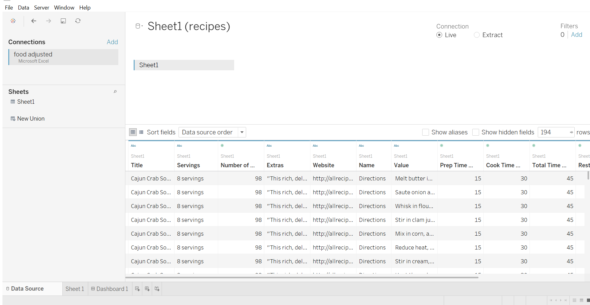 How to create a stacked bar chart from multiple fields - The Data School